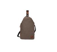 CORIOS Unisex Brusttasche Sling Rucksack Herren Damen Canvas Schultertasche Leicht Crossbody Umhängetasche Sporttasche Beiläufig Chest Bag Crossover Daypack für Reise Wandern Laufen Klettern Grau