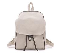 CORIOS Vintage Damen Rucksack Canvas Schultasche Multifunktionale Henkeltaschen Casual Schulranzen Schultertaschen für Arbeit Schule Büro Shopper Reise Outdoor Weiß