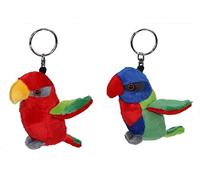 Cornelissen 1 Schlüsselanhänger Plüschtier Lori 11cm Kuscheltiere Stofftiere Schlüsselring Vogel