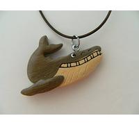 Cornelissen Kette Buckelwal Holzanhänger Ketten Lederband, Modeschmuck Wal Fische Tiere Tier Walfisch
