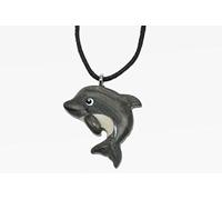 Cornelissen Kette Delfin Holzanhänger Ketten Modeschmuck Holzkette Delfine Delphin Tier Tiere