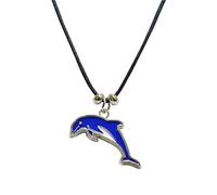 Cornelißen Kette Delfin Modeschmuck Anhänger emailliert Tier Tiere Delfine Fische