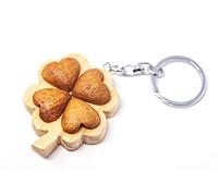 Cornelißen Schlüsselanhänger aus Holz - Kleeblatt