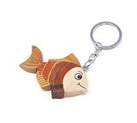 Cornelißen Schlüsselanhänger Goldfisch aus Holz und Metall, Fisch Fische Tier Tiere