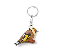 Cornelissen Schlüsselanhänger Stieglitz aus Holz und Metall, Gartenvogel