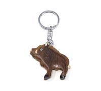 Cornelißen Schlüsselanhänger Wildschwein, Holz, Braun, Unisex, Tierfreunde, Handgearbeitet
