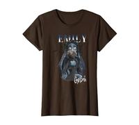 Corpse Bride Emily Halloween T-Shirt, Damen, Braun, 3XL
