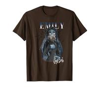 Corpse Bride Emily Halloween T-Shirt, Herren, Braun, M