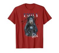 Corpse Bride Emily Halloween T-Shirt, Herren, Cranberry, XXL