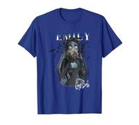 Corpse Bride Emily Halloween T-Shirt, Herren, Königsblau, 3XL