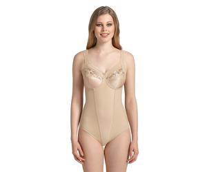 Corsage ANITA SINCE 1886 "Safina", Damen, Gr. 95, Cup D, beige (sand), Gewirkt, Obermaterial: 60% Polyamid, 15% Elasthan, 10% Baumwolle, 10% Polyester, 5% Viskose, unifarben, Korsagen Corsage, Sticker