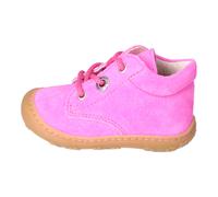 RICOSTA Mädchen Stiefel CORY, Baby und Kleinkinder Lauflernschuhe, Weite: Mittel, lose Einlage, schnürstiefel, booties, leder, neonpink (341), 22 EU