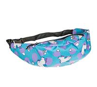 cosey - Bauchtasche Damen und Herren, stylische Hüfttasche, Gürteltasche für Reise, Sport & Outdoor - Design Lama/Einhorn