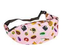 cosey - Bauchtasche Damen und Herren, stylische Hüfttasche, Gürteltasche für Reise, Sport & Outdoor - Design Süßigkeiten Pink