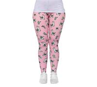 cosey Damen Bunte Bedruckte Tiermuster Leggings, Lama und Kaktus, Einheitsgröße