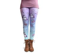 cosey - Bedruckte Bunte Leggins (Einheitsgröße) Verschiedene Leggings Designs, Einhörner und Süßigkeiten, Einheitsgröße