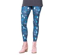 cosey - Bedruckte Bunte Leggins (Einheitsgröße) Verschiedene Leggings Designs, Winter Symbols, Einheitsgröße