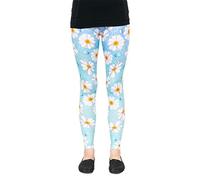 cosey - Bunte Bedruckte Blumen-Leggings (Einheitsgröße) - Design Gänseblümchen