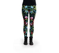 cosey - Bunte Bedruckte Blumen-Leggings (Einheitsgröße) - Design Kamelie