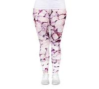 cosey - Bunte Bedruckte Blumen-Leggings (Einheitsgröße) - Design Polkadot Blüten