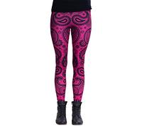 cosey - Bunte Bedruckte Mandala-Leggings (Einheitsgröße) - Design Paisley Pink