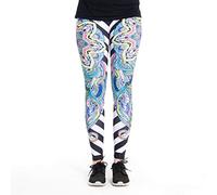 cosey - Bunte Bedruckte Mandala-Leggings (Einheitsgröße) - Design Psychedelic