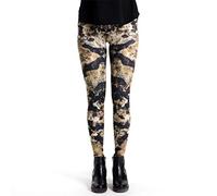 cosey - Bunte Bedruckte Motiv-Leggings (Einheitsgröße) - Design Marmor Camouflage