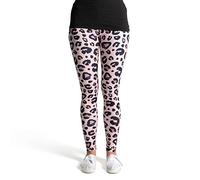 cosey - bedruckte bunte Leggins (Einheitsgröße) - Design Leopardenmuster 2