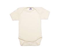 Cosilana Baby-Body, kurzarm (Größe: 86/92 / Farbe: 01 natur / Qualität: Baumwolle-Wolle/Seide)