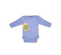 Cosilana Baby-Body, langarm (Größe: 62/68 / Qualität: Baumwolle-Wolle/Seide / Farbe: 06 blau meliert)