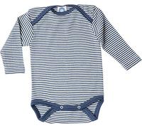 Cosilana, Baby Body Langarm, 70% Wolle, 30% Seide (Marine/Natur, 62-68)