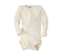 Cosilana Baby Body Langarm Baumwolle-Wolle-Seide natur Gr.74/80