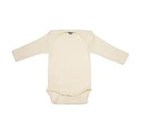 Cosilana Baby-Body Langarm Bio Baumwolle kbT Wolle Seide Grau Meliert 50/56