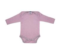 Cosilana Baby-Body Langarm Bio Baumwolle kbT Wolle Seide Grau Pink Natur 50/56