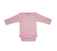 Cosilana Baby-Body, langarm(98/104,91 Baumwolle-Wolle/Seide,06 blau meliert)