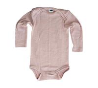 Cosilana Baby-Body Langarm Bio Baumwolle kbT Wolle Seide Hellblau Braun Natur 50/56