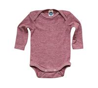 Cosilana Baby Body langarm 50/56 Weinrot meliert