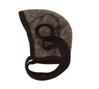 Cosilana Baby Fleece-Häubchen kbT Wolle Bio Baumwolle (Braun-Melange, 74-80)