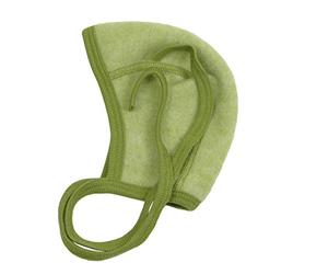 Cosilana Baby Fleece-Häubchen kbT Wolle Bio Baumwolle (Lindgruen Melange, 50/56)