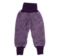 Cosilana Baby Fleece-Hose mit Bund kbT Wolle Bio Baumwolle (98-104, Lila-Melange)