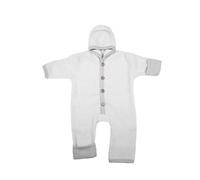Cosilana Baby Fleece Overall kbT Schurwolle Bio Baumwolle Grau-Melange 62/68