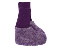 Cosilana, Baby Fleece Schühchen, 60% Wolle kbT und 40% Baumwolle kbA (ab 15-16 mit Noppen) (13-14, Lila-melange)