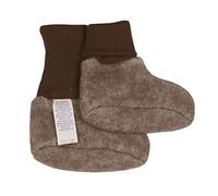 Cosilana Baby Fleece Schühchen kbT Wolle Bio Baumwolle (50-56, Braun-Melange)