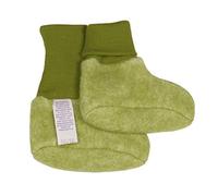 Cosilana Baby Fleece Schühchen kbT Wolle Bio Baumwolle (50-56, Lindgrün-Melange)