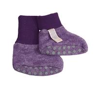 Cosilana Baby Fleece Schühchen kbT Wolle Bio Baumwolle (74-80, Lila-Melange)
