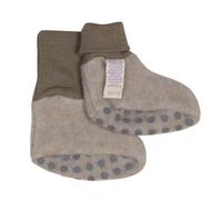 Cosilana Baby Fleece Schühchen kbT Wolle Bio Baumwolle Lattemacchiatio Melange 50/56