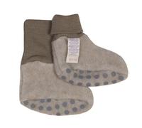 Cosilana Baby Fleece Schühchen kbT Wolle Bio Baumwolle Lattemacchiatio Melange 62/68
