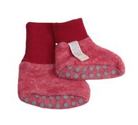 Cosilana Baby Fleece Schühchen kbT Wolle Bio Baumwolle Rot-Melange 62/68