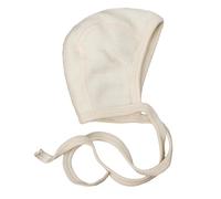 Cosilana Baby Häubchen aus 100% Wolle Fleece (kbT) (50/56, Natur)