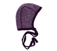 Cosilana Baby Häubchen aus 100% Wolle Fleece (kbT) (74/80, Lila-Melange)